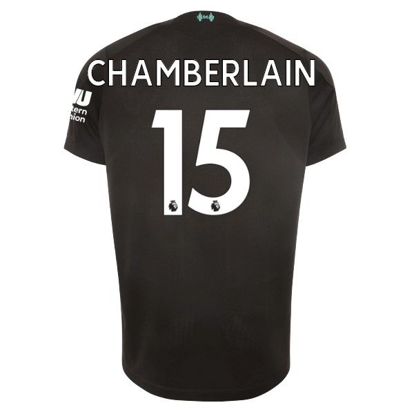 Camiseta Liverpool NO.15 Chamberlain Tercera equipo 2019-20 Negro